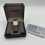 Wittnauer Watch 2 Diamond Markers Gold Plate Swiss Vintage Box New Works Nos. Fixed Price $149.99.