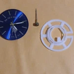 Miyota 0Y01 Quartz Watch Movement Plastic W/ Blue Dial & Crown Stem. Fixed Price $10.00.
