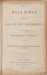 Holy Bible 1861 American Society Civil War Era. Fixed Price $74.95.
