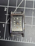 Vtg Model Trench Watch War Era Black Silver Morse Swiss Rectangle Tank. Fixed Price $100.00.