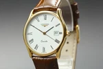 Near Mint Longines Grand Classic L156.4 White Dial Date Quartz Men's Watch. Fixed Price $293.45.