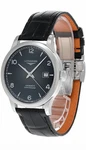 Longines Record Automatic 40MM Black Dial Leather Men's Watch L2.821.4.56.2. Fixed Price $1275.00.