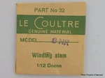Jaeger Lecoultre Stem Cal. 8NR 427 Part #32 401. Fixed Price $29.95.