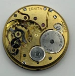 Zenith Pocket Watch Movement Open Face Patent 30751 October 18 1904 Parts 40.9MM. Fixed Price $120.88.