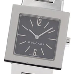 Bvlgari Quadlard SQ22SS Black Dial Quartz Ladies Watch 944301. Fixed Price $295.80.