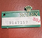 Rolex Oyster Swimpruf Green/gold Plastic Hang Tag Watch Mpn 9147157. Fixed Price $20.00.
