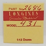 Longines Cal. 431 2686 Intermediate Date-wheel Tube *unopened*. Fixed Price $55.00.