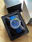 New Bulova Blue Snorkel Men's Diver 41MM Watch, Boxed, 98B445. Fixed Price $189.99.