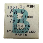Bulova 1351.10 Stop Click Spring 304/BUL Nos Puw 1663 Fits Multiple Read. Fixed Price $9.99.