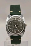 Vintage 1976 Timex Viscount Date - Mens Automatic Gray Green Camo Dial Watch. Fixed Price $114.95.