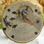 Antique Pocket Watch Movement John Dueber M3 Size 15 Jewel Open Face 1890. Fixed Price $74.00.