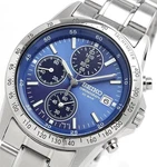 Seiko SBTQ071 Selection Chronograph Quartz Silver Blue From Japan Men Watch. Fixed Price $96.00.