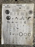 1980S Rolex Factory Parts List Calibre 5035 Oyster Quartz Watch Movement Vintage. Fixed Price $37.95.