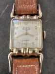Vintage Elgin Deluxe 10K Gold Filled Mens Wristwatch. Fixed Price $299.00.