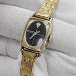 Vintage Ladies Wittnauer Diamond Black Dial Dress Wrist Watch Cal 6N7G6 10K Gp. Fixed Price $125.00.