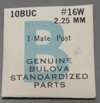 Nos New Genuine Bulova Cal. 10BUC - 2.25 Mm Male Post #16W Watch Part. Fixed Price $19.99.