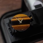 Vintage Piaget 9P2 Ultra-thin Watch Movement & Tiger's Eye Stone Dial Running. Fixed Price $350.00.