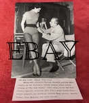 Cyd Charisse Original Press Photo Vincente Minnelli Repairs Belt The Band Wagon. Fixed Price $26.00.