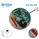 Eta 555.419 Swiss Quartz Movement, White Date Disk 6, Moon Phase 12.. Fixed Price $52.50.