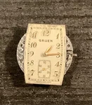 Vintage 1930S Gruen Guild Art Deco 704 15J Conoruma Watch Movement Runs Working. Fixed Price $57.95.