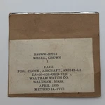 Waltham Aircraft Clock Crown Wheel R88WW-22234 AN5743-L2 1955 Nos. Fixed Price $10.00.