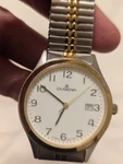 Dugena Seit Battery Operated Wrist Watch Men's Gold Tone 5 Bar Water Resistant. Fixed Price $55.00.