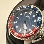 Invicta Men's 50MM Pro Diver Blue Carbon Fiber Dial Silicone Strap Watch 35658. Fixed Price $59.46.