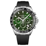 Stuhrling 4050 Men's Hattori VK63 Quartz Chronograph Ss Case Rubber Strap Watch. Fixed Price $149.00.