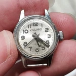 Vintage Ladies Villard 17 Jewel Watch Silver Tone Arabic Numerals Untested. Fixed Price $25.00.