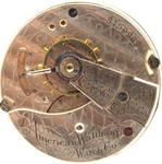 1897 Waltham Pocket Watch Movement 8159989 Grade: Sterling 18S 7J (qq). Fixed Price $29.95.
