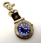 Cedar Creek Carabiner Pocket Watch Men 40MM Silver Tone Blue Dial Needs Battery. Fixed Price $16.95.