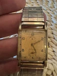Vintage Lord Elgin 21J Art Deco Square Watch Sub Seconds 14K Gold Filled Running. Fixed Price $149.95.