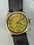1920S Elgin Trench Watch Running All Original Great Patina Unrestored. Fixed Price $125.00.