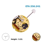 Eta 256.241 Quartz Watch Movement Swiss Made White Date Disk 3, H:5.21. Fixed Price $105.00.