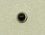 Omega Watch Crown Black Cabochon Stone 4.5MM. Fixed Price $49.00.