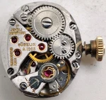 Vintage Gubelin High Grade A1003 17 Jewel Watch Movement Running. Fixed Price $36.00.