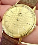 18K Gold Baume & Mercier Baumatic Micro Rotor Rare Dial Box. Fixed Price $3574.00.