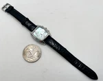 Lucien Piccard 26495BK Art Deco Style Men's Chronograph Watch New Battery Excel. Fixed Price $74.99.