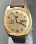 W/running Video: Nice 1976 Bulova Accutron Tuning Fork Men's Watch 2193.10. Fixed Price $195.00.