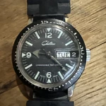 Chateau Unbreakable Mechanical Men's Vintage Watch Wind Day Date Dive. Fixed Price $125.00.