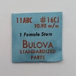 Bulova Watch Part 11ABC (11AB/10BUC) Female Stem #16CF 10.95MM Standardized. Fixed Price $5.00.