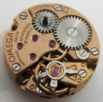 Lady Omega 640 17 Jewels Backwind Watch Movement & Gold Marker Dial For Part. Fixed Price $99.00.
