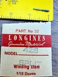 Vintage Genuine Longines 428 Split Winding Stem Nos. Fixed Price $19.95.
