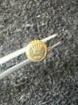 Orginal 18K Rolex 6MM Authentic Crown Used Datejust Gmt 2.15MM Tube Vg. Fixed Price $127.00.