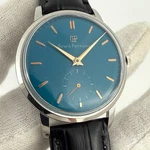 Large Size Vintage Girard Perregaux 37MM Gents Watch Beautiful Blue Dial. Fixed Price $365.00.