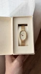 Breda Women's Gold Oval Quartz Wristwatch Stainless Steel Band Water-resistant. Fixed Price $168.00.