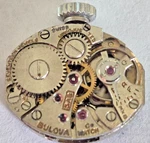 Ladies Bulova 17J Wrist 5AB 47 Watch Movement, Crown, Stem Winds, Sets And Runs. Fixed Price $15.00.