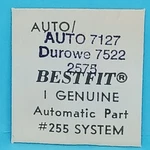 Durowe Cal. 7522 Part# 2575. Fixed Price $20.00.