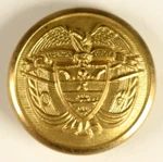 C. 1890'S-1910 Republic Of Columbia Army Uniform Button Original C2C. Fixed Price $19.08.