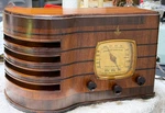1937 Emerson Radio Model R167 Deco Ingraham Cabinet W/partially Restored. Fixed Price $149.99.